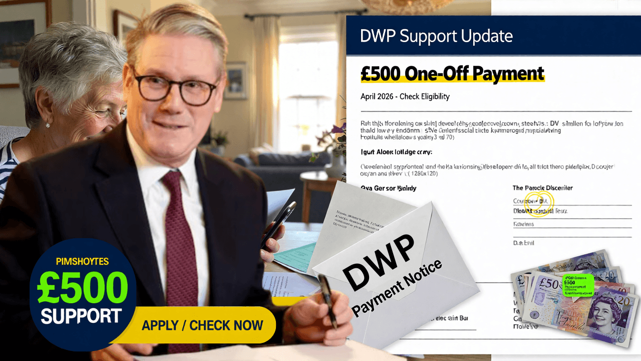 DWP Confirms £500 One‑Off Support Payment Coming in April 2026 – Check Eligibility Now